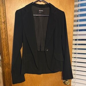 XOXO Black Women's Single-Button Blazer